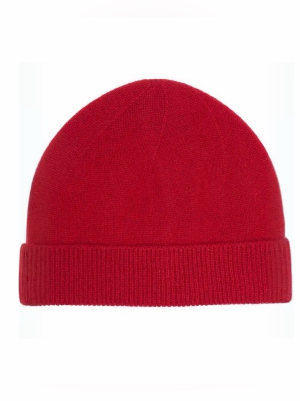 Phenix Red Cashmere Jersey Knit Beanie Hat Luxury Winter Cap OS NWT